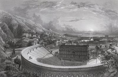 Ancient Ephesus from above the Theatre, engraved by William Richardson from 